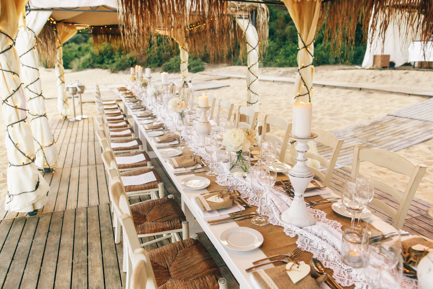 beachside reception